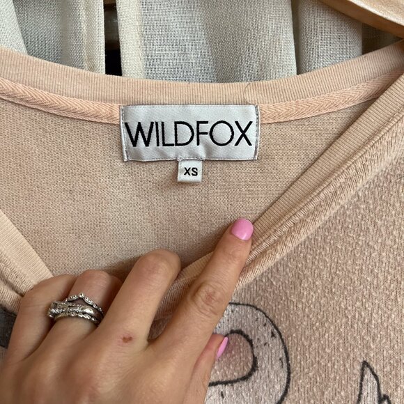 Wildfox Baggy Beach Jumper with Swans - Picture 3 of 3